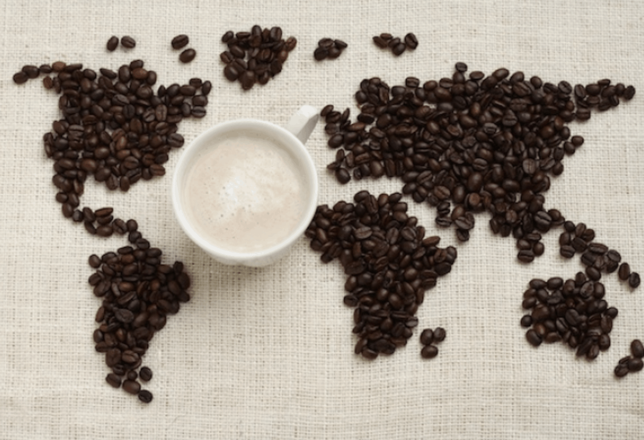 coffee beans from around the world