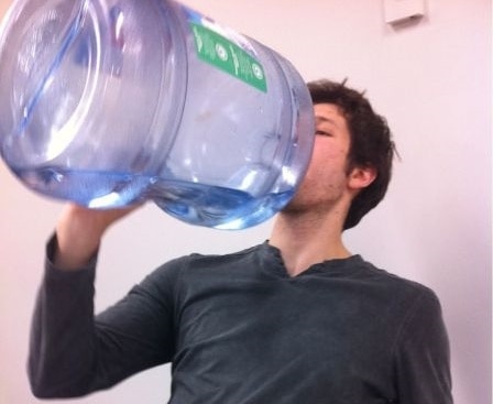 drinking water like a boss